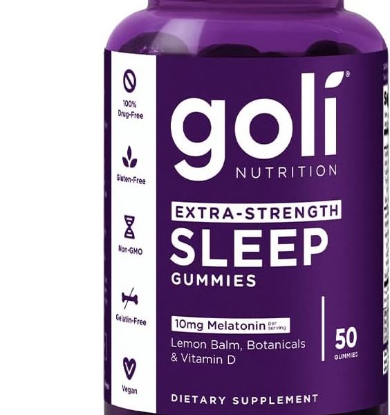 Goli Nutritional Supplement, Extra Strength Sleep Gummy 10mg Melatonin - 1 Pack 50 Count - Gluten-Free, Vegan, Non-GMO, and Gelatin-Free
